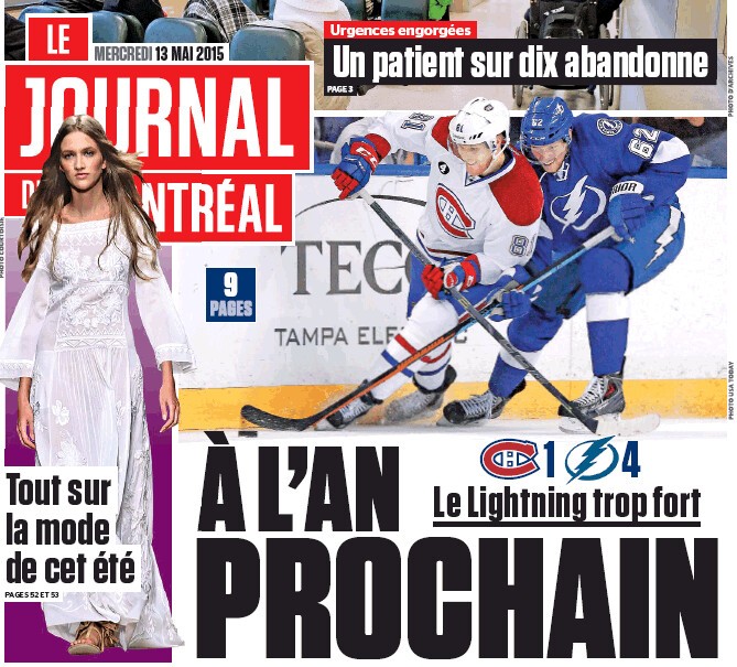 La Une des quotidiens du Québec ce matin