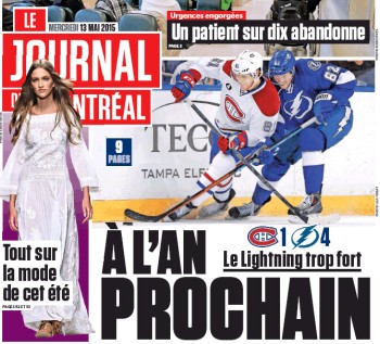 La Une des quotidiens du Québec ce matin