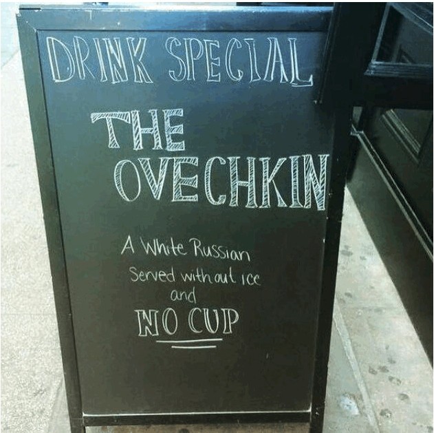 Un patron de bar pas fan d'Alex Ovechkin