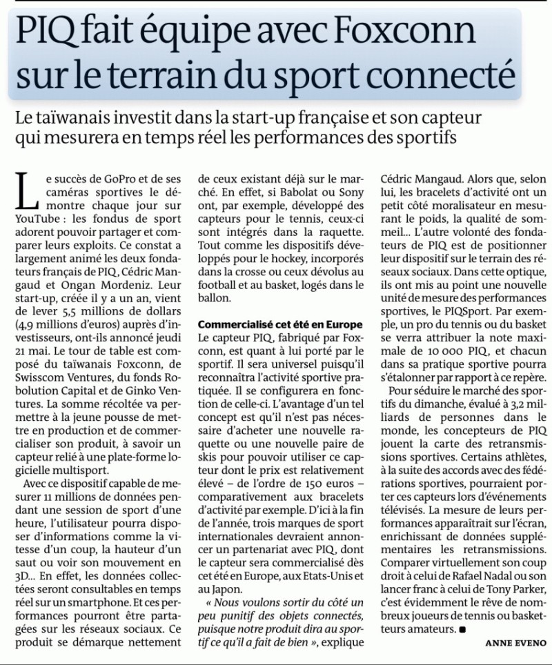 Vous pourrez bientôt comparer vos performances à celles de votre sportif préféré