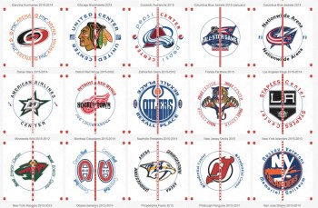 Les centres des glaces des patinoires de NHL cette saison