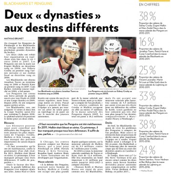 Blackhawks et Penguins : deux dynasties aux destins différents
