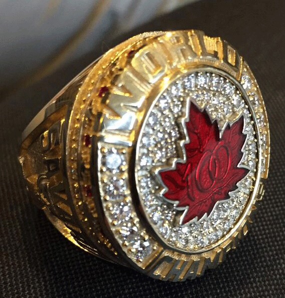 La bague des champions du monde canadiens