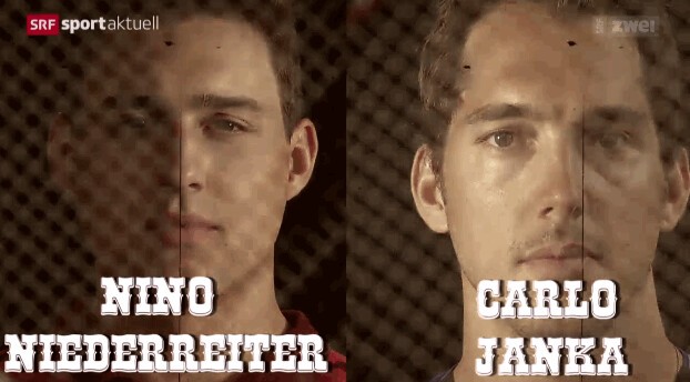 Nino Niederreiter défie Carlo Janka au... badminton