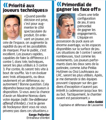 Prolongations à 3 contre 3 : l'avis de Serge Pelletier et John Gobbi