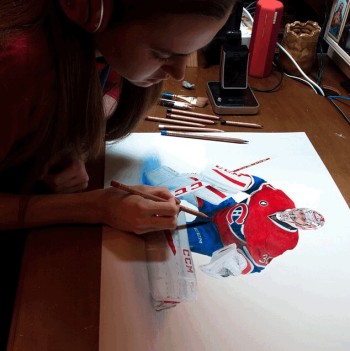 Une incroyable artiste redessine nos stars de NHL