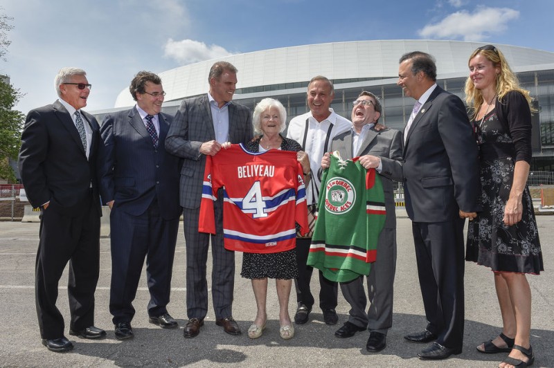 La place devant le nouveau stade de Québec portera le nom de Jean Béliveau
