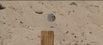 La lente agonie d'un puck de hockey