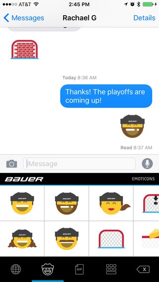 Pour les fans d'emojis et de hockey