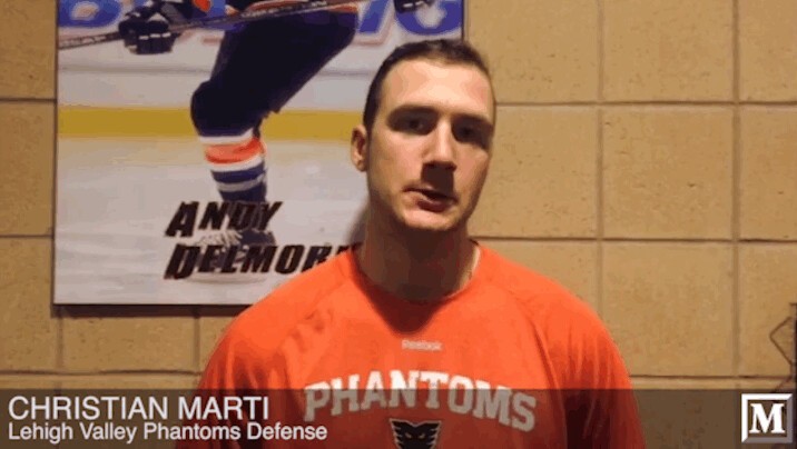 Interview de Christian Marti au camp des Flyers de Philadelphie