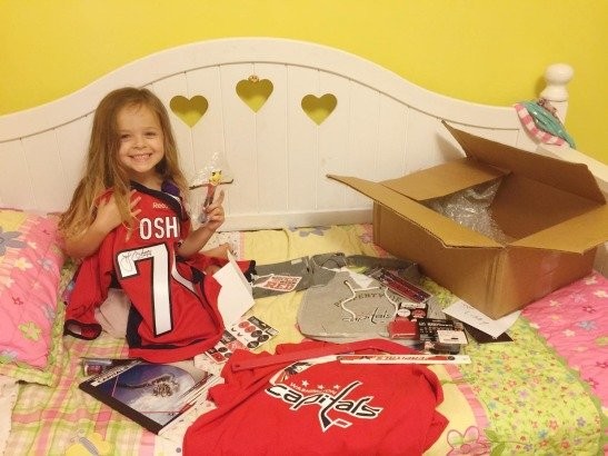 Sourire retrouvé pour notre jeune fan