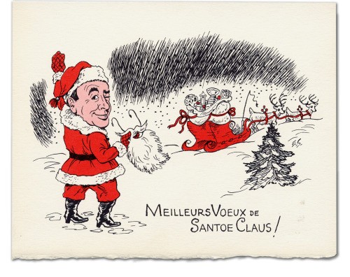 Retro : carte de voeux de Toe Blake 1963