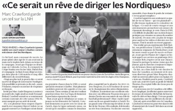 Marc Crawford : «Ce serait un rêve de diriger les Nordiques»
