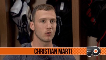 Belle interview de Christian Marti à son arrivée aux Flyers de Philadelphie