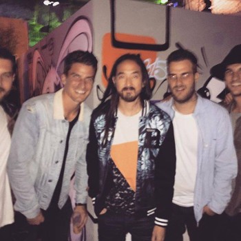 Roman Josi rencontre Steve Aoki