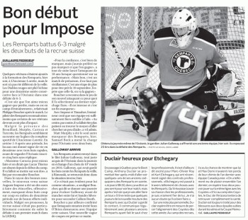 Auguste Impose : “J’aurais préféré ne pas marquer et que l’on gagne”