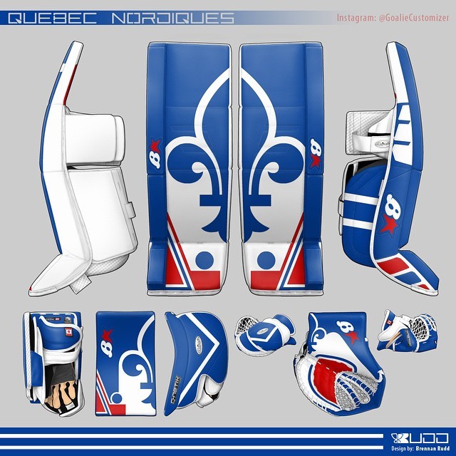 Magnifique équipement de gardien pour les futurs Nordiques