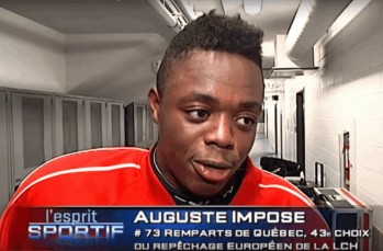 Joli sujet sur les premiers coups de patin d'Auguste Impose à Québec