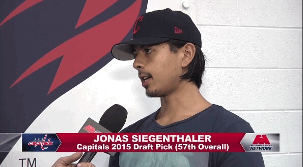 Jonas Siegenthaler à l'interview pour les Capitals