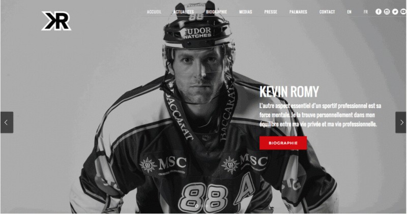 Kevin Romy s'offre un site tout neuf