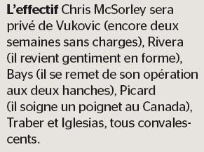 Johan Fransson fait l'unanimité à Genève - le point sur l'infirmerie grenat