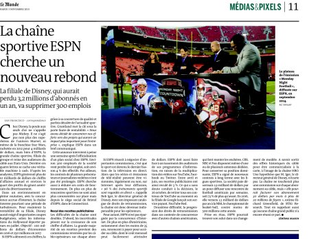 ESPN cherche un nouveau rebond