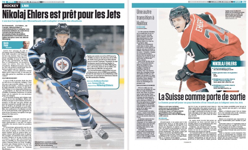 Nikolaj Ehlers est prêt pour les Jets