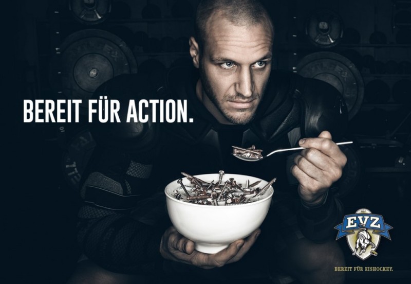 Le menu d'avant-match de l'EV Zoug