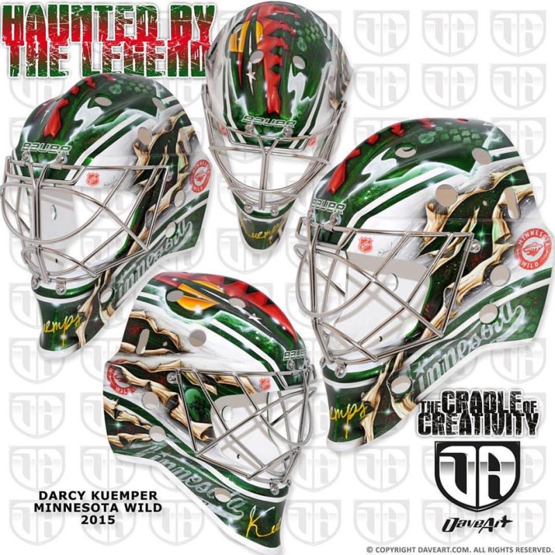 Le nouveau masque de Darcy Kuemper