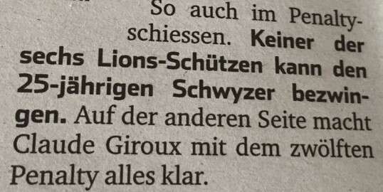 Et Claude Giroux de passage à Ambri