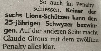 Et Claude Giroux de passage à Ambri