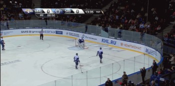 Bris de glace en KHL