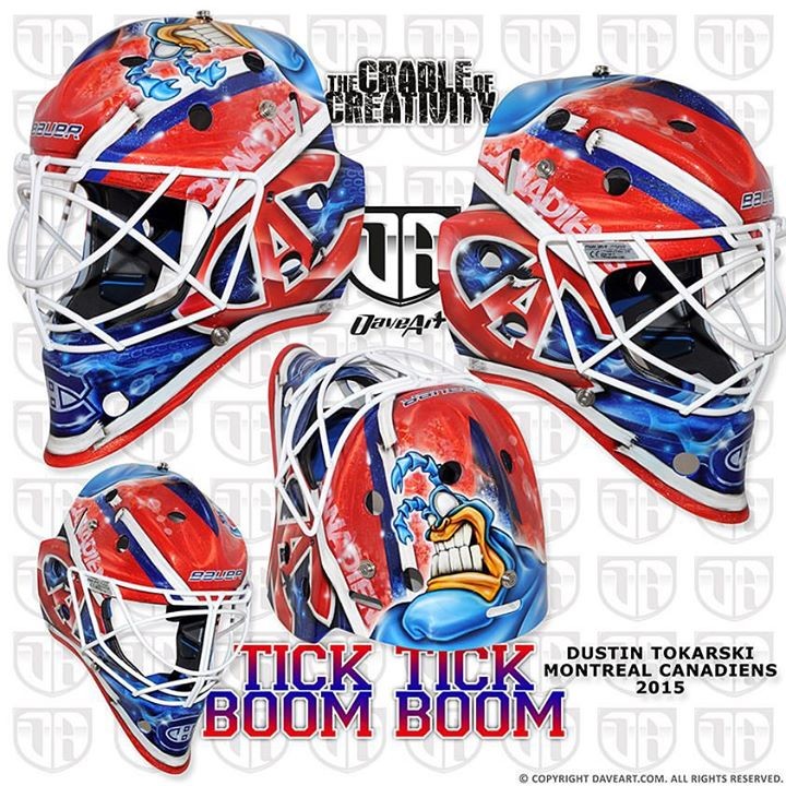 Le nouveau masque de Dustin Tokarski