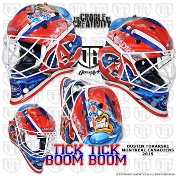 Le nouveau masque de Dustin Tokarski