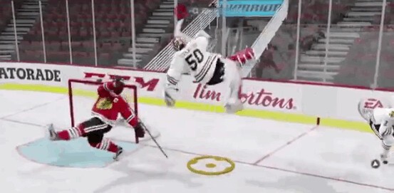 Un gardien en folie dans NHL 16
