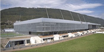 Timelapse de la naissance de la Tissot Arena