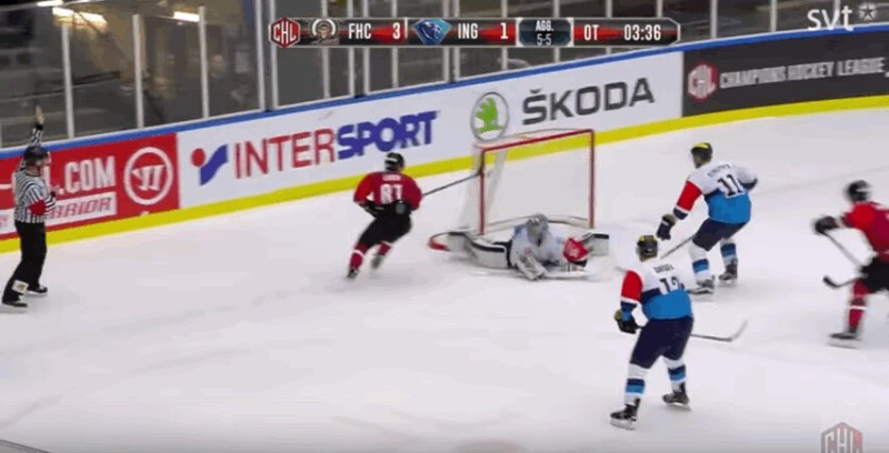 Un magistral but gagnant pour Frölunda en CHL