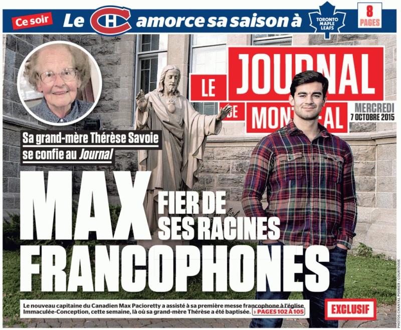 Superbe article sur le nouveau capitaine du Canadien