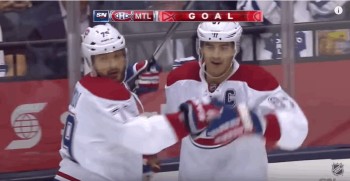 Le 1er but de la saison de NHL pour Max Pacioretty