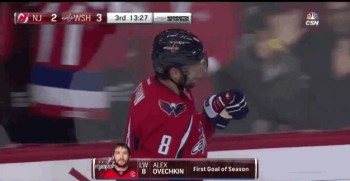 Un magnifique 1er but cette saison pour Alex Ovechkin