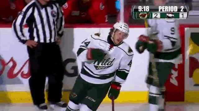 A revoir : le 1er goal de Christoph Bertschy en AHL