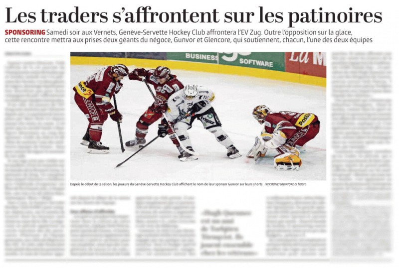 Genève vs Zoug : les géants du négoce s’affrontent sur les patinoires de Suisse