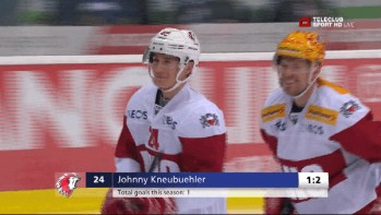 A voir : le junior élite Johnny Kneubühler marque son premier but en LNA