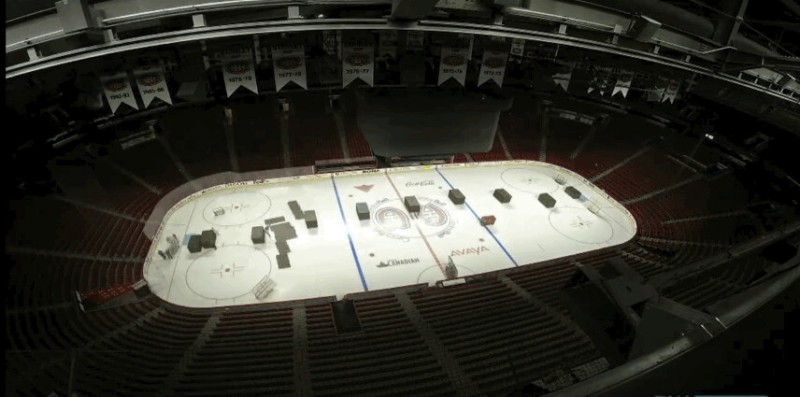 Timelapse de la transformation du Centre Bell