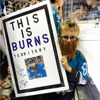 Un jeune fan de Brent Burns