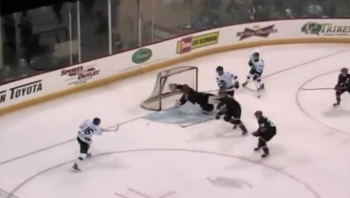 Un superbe arrêt en ligue junior canadienne