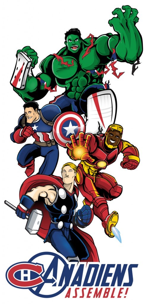 Les Avengers version Canadien de Montréal