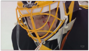 Marc Andre Fleury blessé par son coéquipier Ben Lovejoy