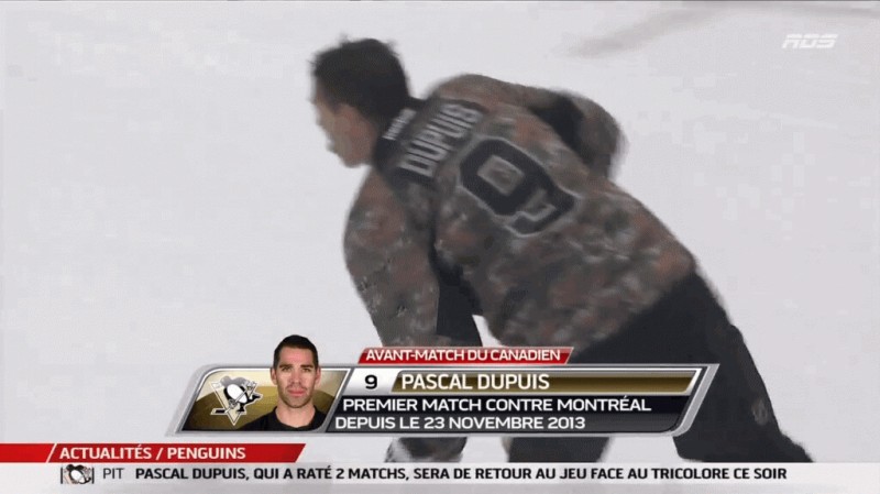 Pascal Dupuis va mieux et marque après 13 secondes
