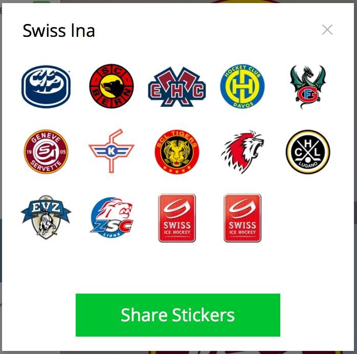 Stickers LNA et NHL pour Telegram
